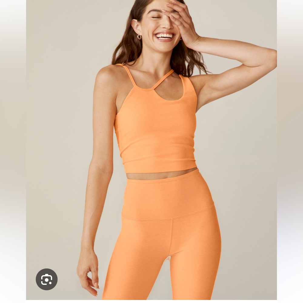 Beyond yoga marmalade Heather top & legging SET sz S
